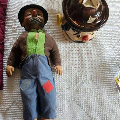 Hobo clown doll