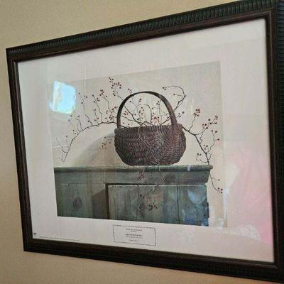 Framed print by local artist