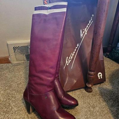 Etienne Aignor vintage leather designer riding boots