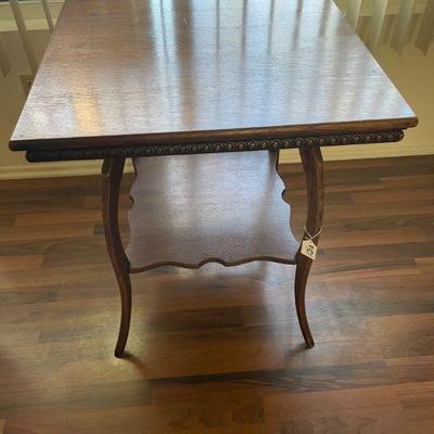 SKU B2  SQUARE WALNUT TABLE.   24 INCHES  W BY 24 L INCHES BY 29 H
$50