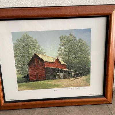 WARD NICHOLS LITHOGRAPH FRAMED AND SIGNED "SENTRY"  634/2500
17 BY 14

$75