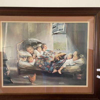 SKU B4  DIANNE DENGEL SIGNED, FRAMED AND MATTED PRINT "HOME SWEET HOME"
34 BY 28

$75

$