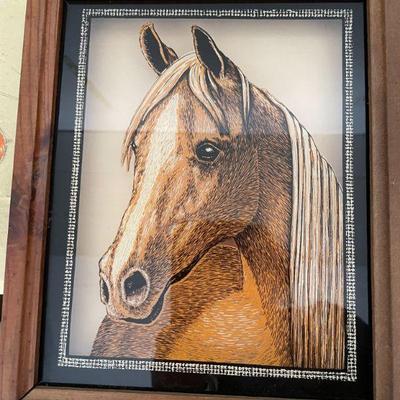 HORSE PICTURE  FRAMED AND MATTED BY TOM CRYER
11 BY 9

$50
