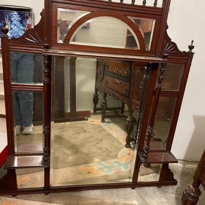 SKU B27 
$200 Ornate Antique Mirror  42 W by 6 D by 54 H