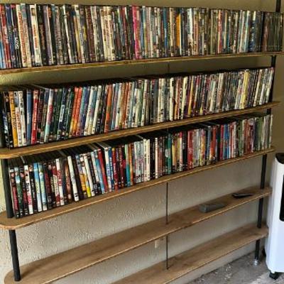 Dvd's and Storage Shelf