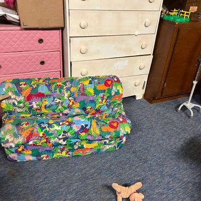 Children’s Animal Print Sofa
- This adorable children’s sofa features a jungle animal print design. It provides a comfy, kid-sized seat...