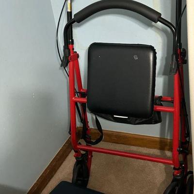 Red Walker with Seat
- This sturdy red walker with a comfortable seat is ideal for seniors or anyone needing support with mobility. It’s...
