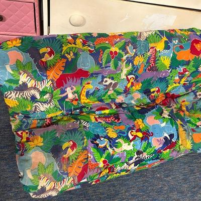 Children’s Animal Print Sofa
- This adorable children’s sofa features a jungle animal print design. It provides a comfy, kid-sized seat...