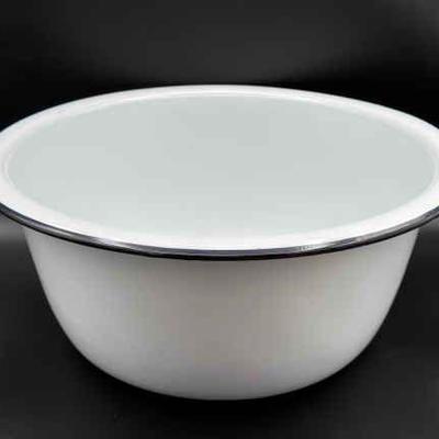 Huge Enamel Bowl
