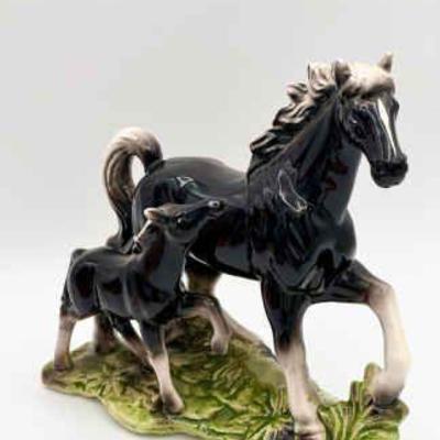 Horse & Foal Figurine From Japan
