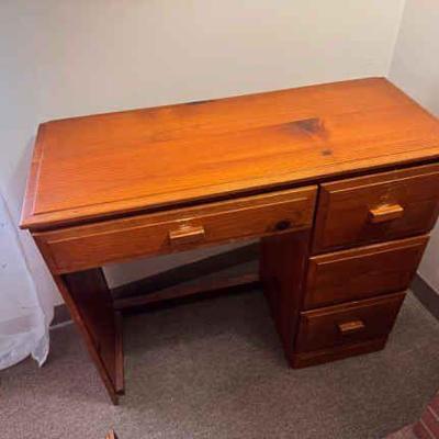Four Drawer Computer Style Desk
