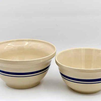(2) Roseville Mixing Bowls

