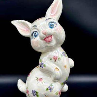 16” Tall Vintage Ceramic Easter Bunny
