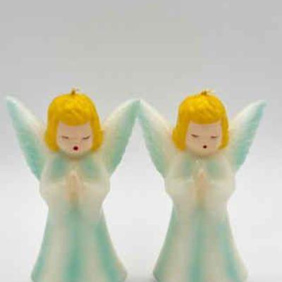(2) Vintage Angel Candles
