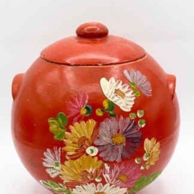 Ransburg pottery crock or cookie jar
