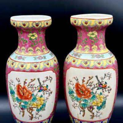 (2) Asian Vases
