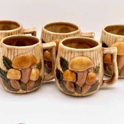 (5) Kay Mushroom Mugs
