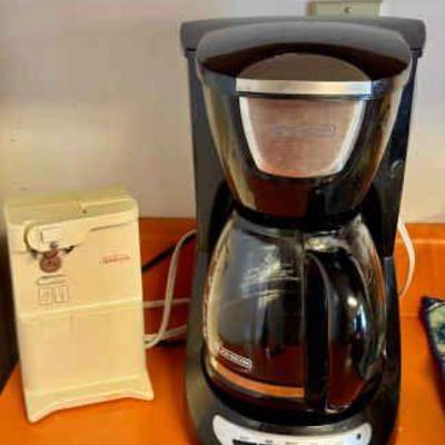 Black & Decker Coffee Pot And Sunbeam Can Opener
