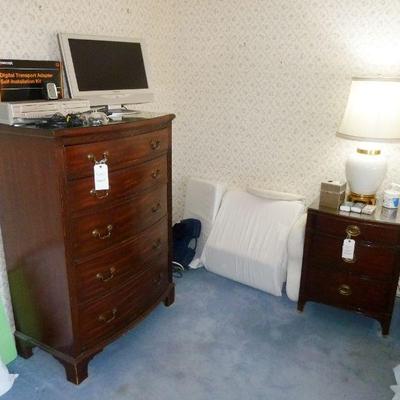 Drexel Highboy $240; Drexel Nightstands $90 each