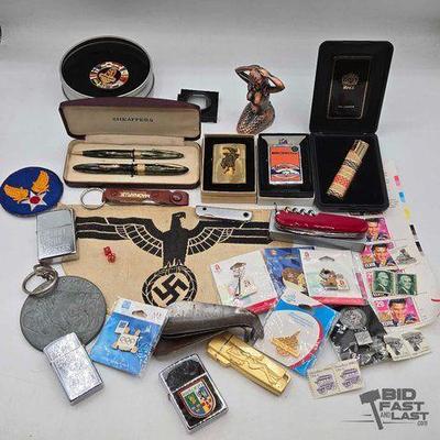 #1920 • Pens, Lighters, Pins, Patches, Keychains & Stamps

