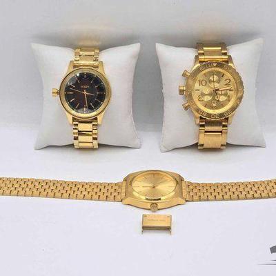 #1114 • (3) Nixon Wristwatches
