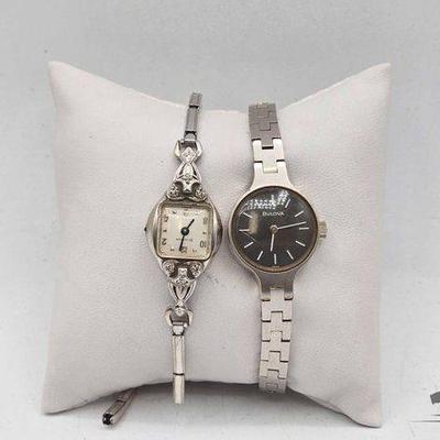 #1113 • (2) Dainty Bulova Watches
