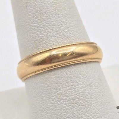 #718 • 14k Gold Band, 4.90g
