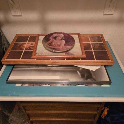 #12534 • Collection of Framed Artworks with Female Figures

