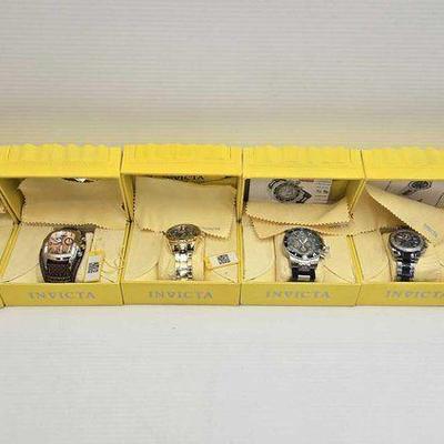 #1188 • NEW!!! (6) Invicta Mens Wristwatches
