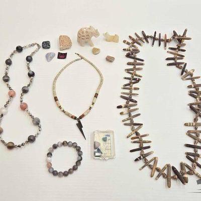 #1014 • Stone Jewelry & Carvings
