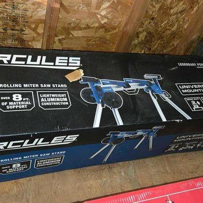 #18066 • NEW!!! Hercules Professional Rolling Miter Saw Stand
