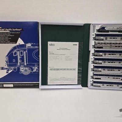 #1824 • NEW!!! N-Kato SC-44 Charger Amtrak Pacific Surfiner 8-Unit Set
