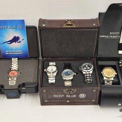 #1173 • NEW!!! (5) Mens Wristwatches
