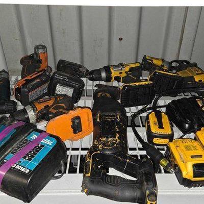 #7198 • (15) Power Tools, Chargers & Batteries
