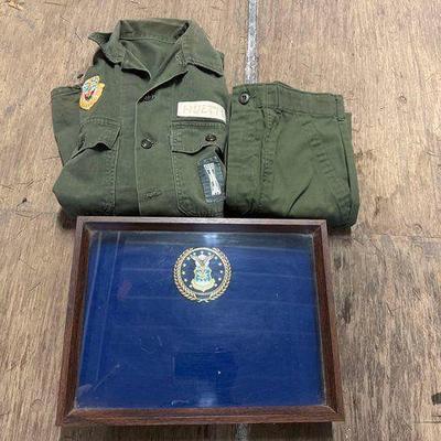 #8030 • Military Uniform with US Air Force Shadow Box
