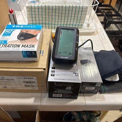 #11034 • Inspiration Elite Compressor Nebulizer System, Microlife Blood Pressure Monitor and Cuff, Blood Glucose Meter, Filtration Mask
