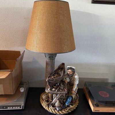 #10004 • Apsit Brothers California Sea Captain Building Ship Nautical Lamp

