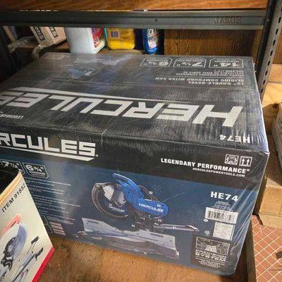 #18076 • NEW!!! Hercules 12" Double-Bevel Sliding Compound Miter Saw
