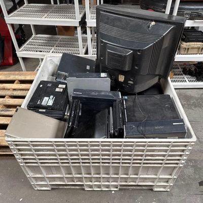 #2500 • Crate of Computers and (1) TV
