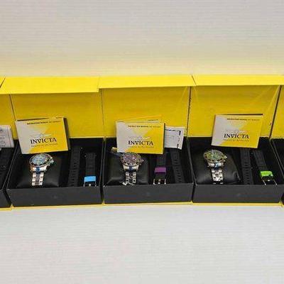 #1184 • NEW!!! (5) Invicta Pro Diver Mens Wristwatches
