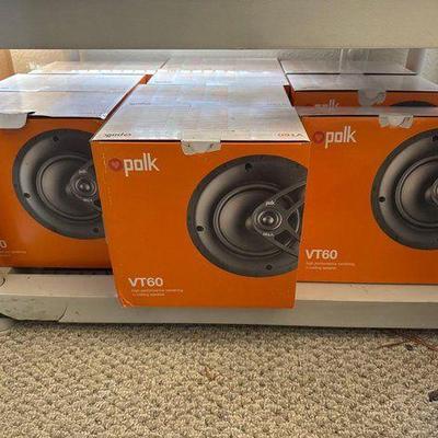 #10056 • (10) Polk Audio VT60 Vanishing In-Ceiling Speakers
