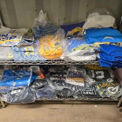 #4034 • Approx (40) NFL Shirts & Accessories
