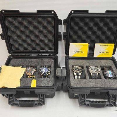 #1172 • NEW!!! (5) Invicta Mens Wristwatches

