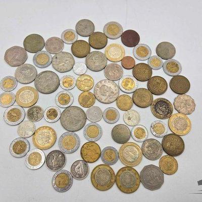 #1700 • (78) Foreign Currency Coins
