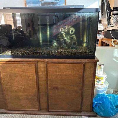 #10010 • Fish Tank with Storage Cabinet
