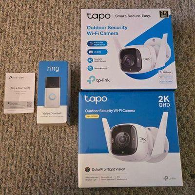 #12048 • NEW!!! Video Doorbell and Security Cameras
