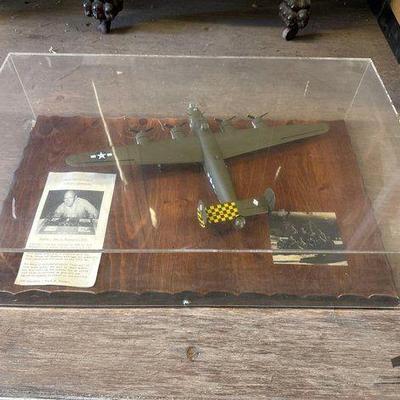 #8028 • Jack McLaughlin Scale Model B-24 in Display Case
