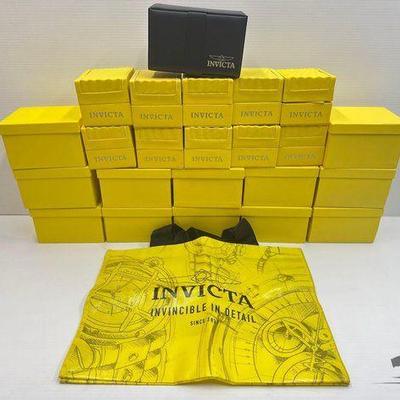 #1199 • (23) Invicta Empty Watch Boxes & (1) Tote
