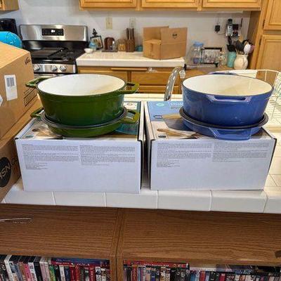 #11028 • (4) Cast Iron Casserole Dishes
