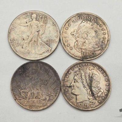 #1510 • (4) U.S. & Foreign Currency Coin Replicas
